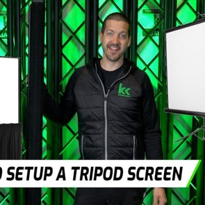 How To Setup A Tripod Projector Screen