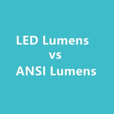 LED lumens VS ANSI lumens