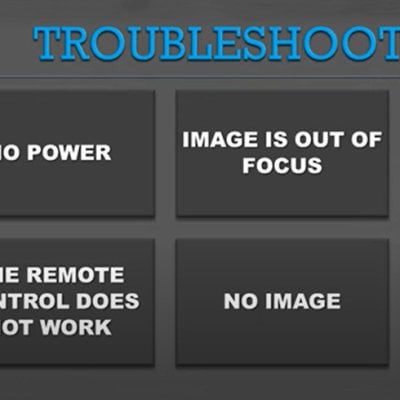 Projector Troubleshooting: No Power, No Image, Focus, Remote Control Failure