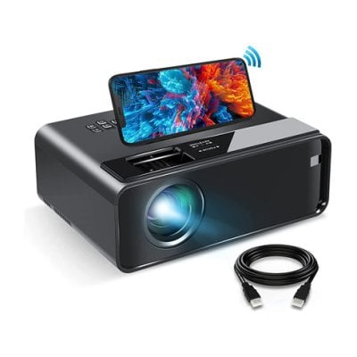 ELEPHAS W13 projector mirroring iPhone