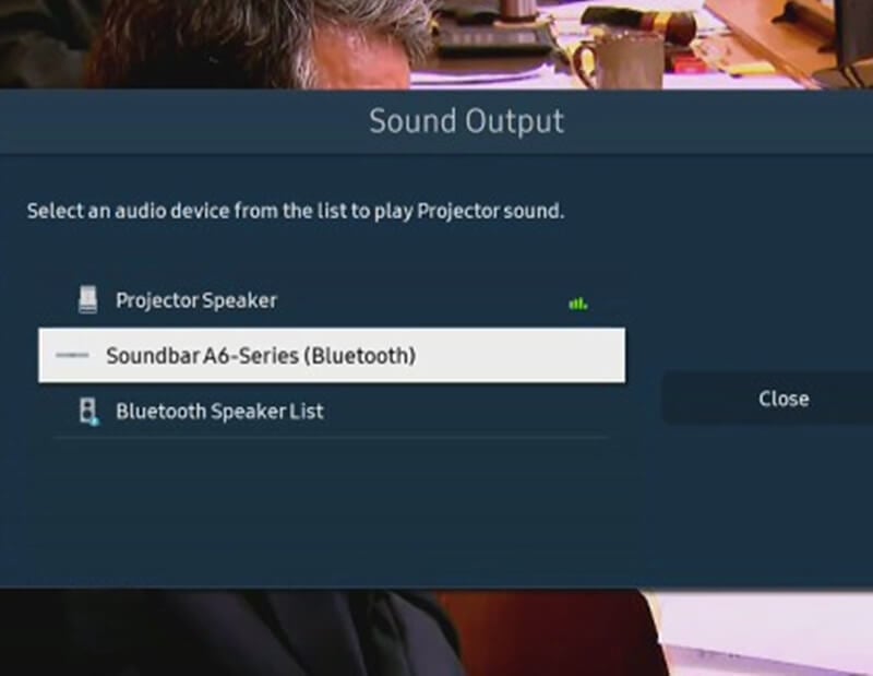 How to Connect Samsung The Freestyle to Soundbar or Speaker?