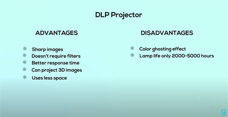Pros and cons of DLP projectors