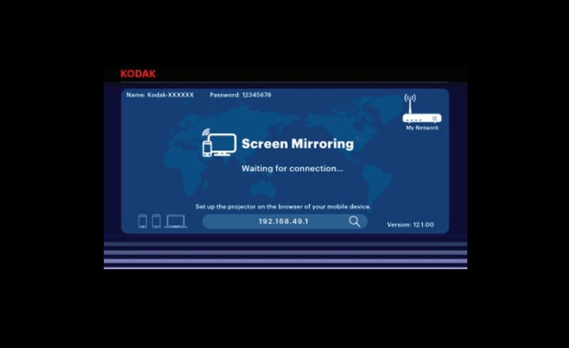 KODAK Luma 150 to iPhone  screen mirroring