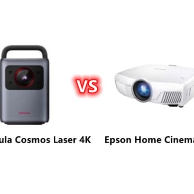 Anker Nebula Cosmos Laser 4K and Epson Home Cinema 4010