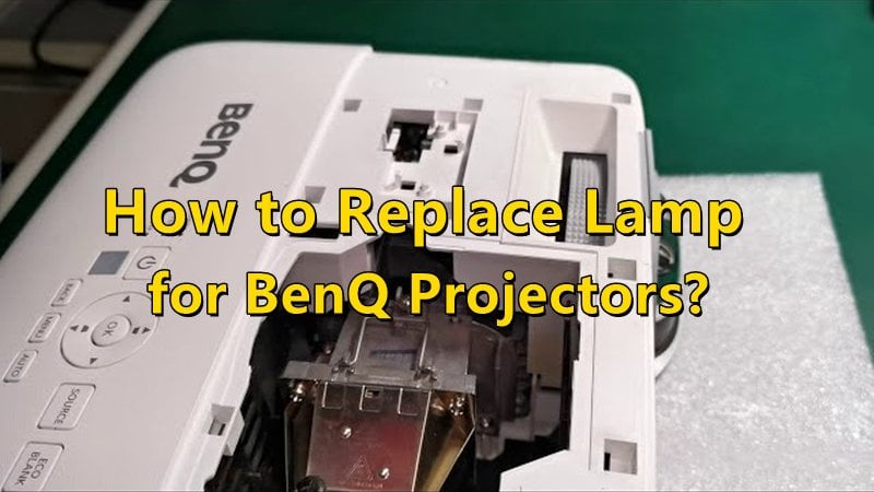 How to replace lamp for BenQ projector