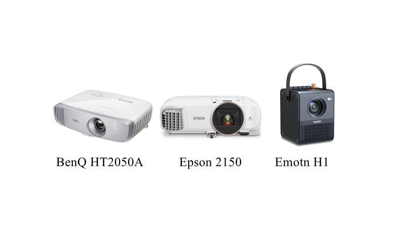 BenQ HT2050A vs Epson 2150 vs Emotn H1