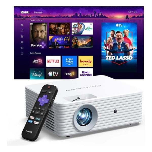 ELEPHAS Roku TV Smart Projector