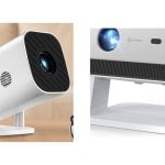 YGSKK mini projector and HAPPRUN KC7 side by side